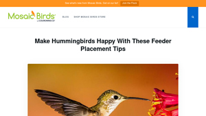 Mosaic Birds - Hummble Easy Hook Tabletop Stand