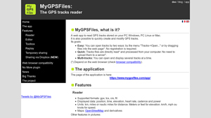 MyGPSFiles - GPS Track Reader