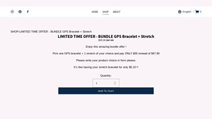 My Happy Place - GPS Bracelet + Stretch Bundle