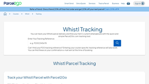 Parcel2Go - Whistl Tracking Tool