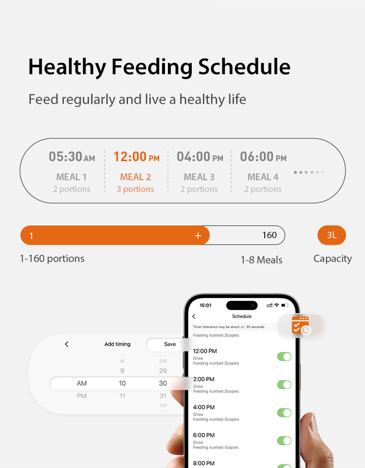 Pawbilt 3L Smart Automatic Pet Feeder Main Image