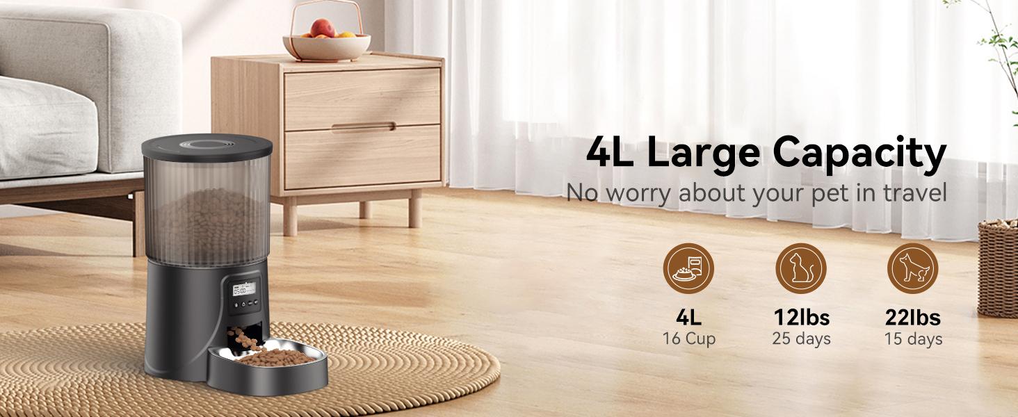 Pawbilt 4L Smart Automatic Pet Feeder Image