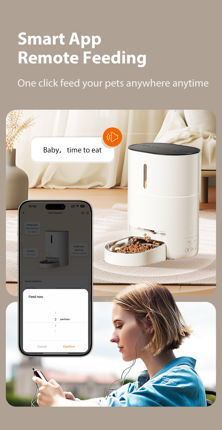 Pawbilt 4L Smart Automatic Pet Feeder with Voice Control Image