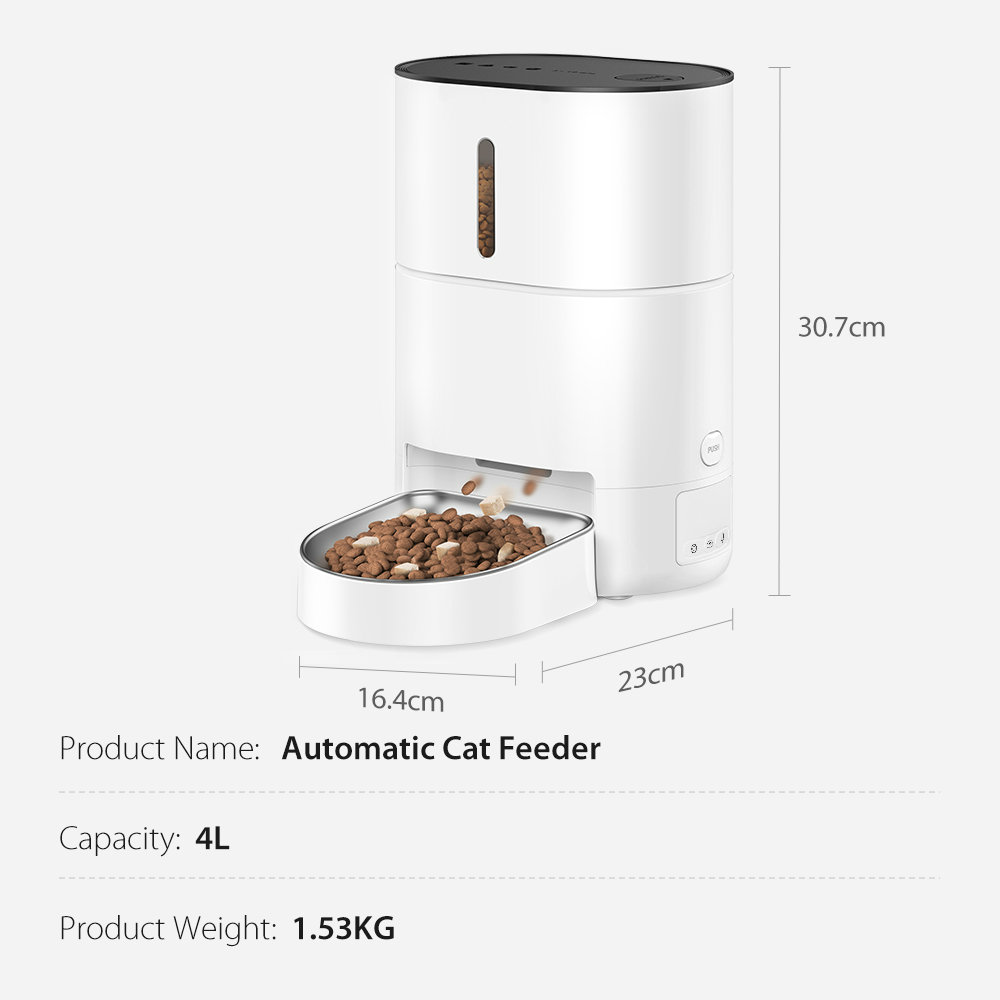 Pawbilt 4L Smart Automatic Pet Feeder with Voice Control Image
