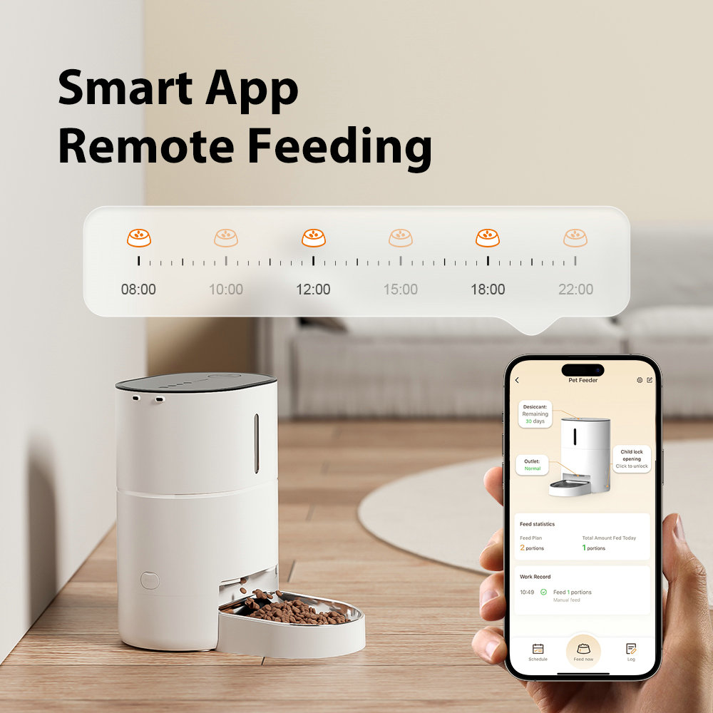 Intelligent Cat Feeder | Voice-Controlled 4L Automatic Design | PAWBILT - Image 4