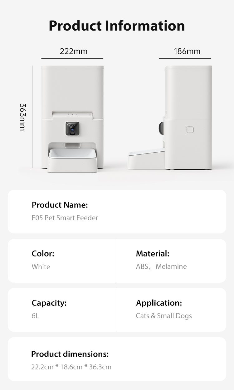 Pawbilt 6L Smart Automatic Pet Feeder with AI Camera 