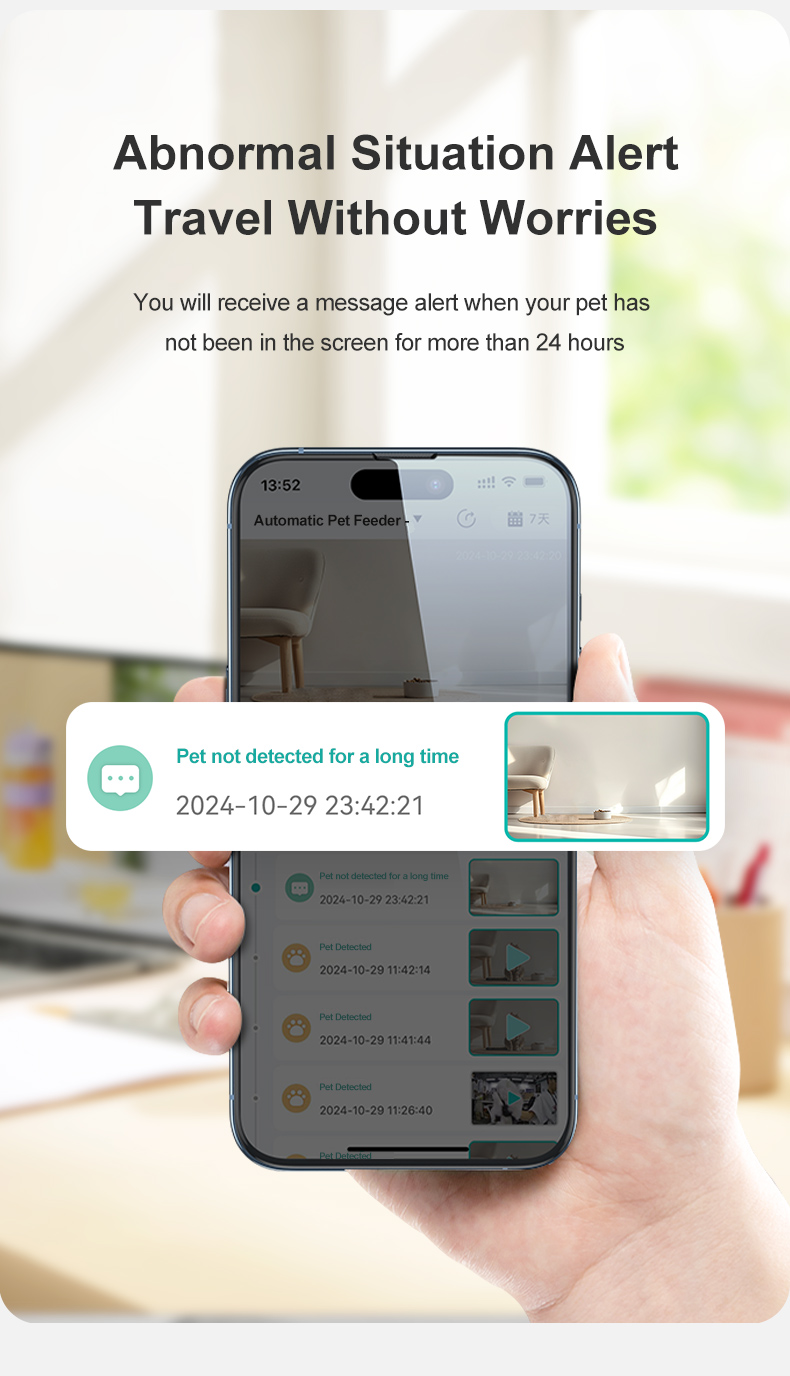 Pawbilt AI Dual-Camera Smart Pet Feeder with Motion Detection 
