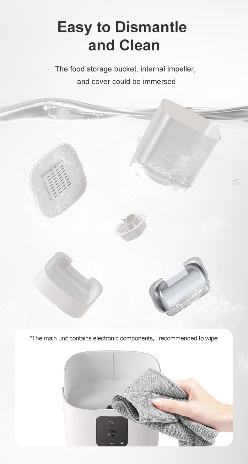 Pawbilt AI Dual-Camera Smart Pet Feeder with Motion Detection 