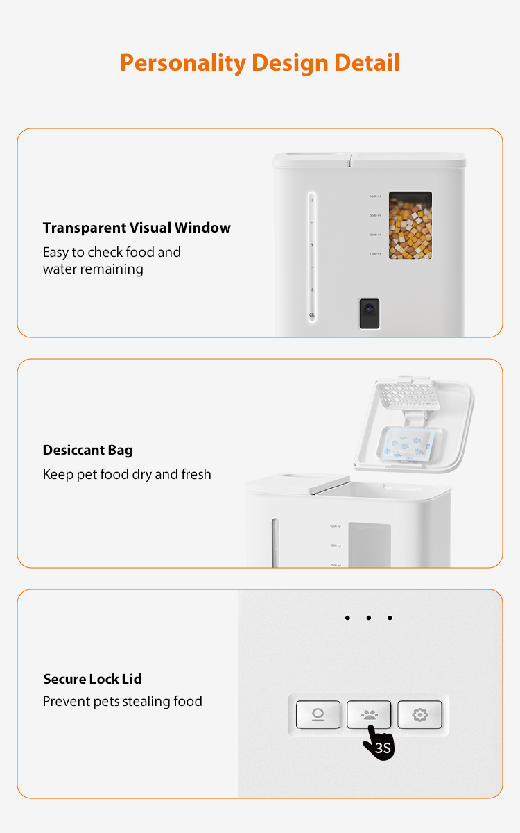 Pawbilt Smart Combo Feeder & Fountain with Camera Monitor