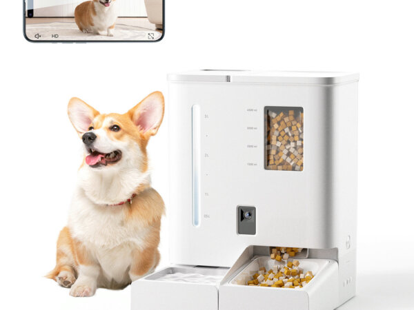 Pawbilt Smart Combo Feeders & Fountains with Camera Monitor Image-smart pet feeder