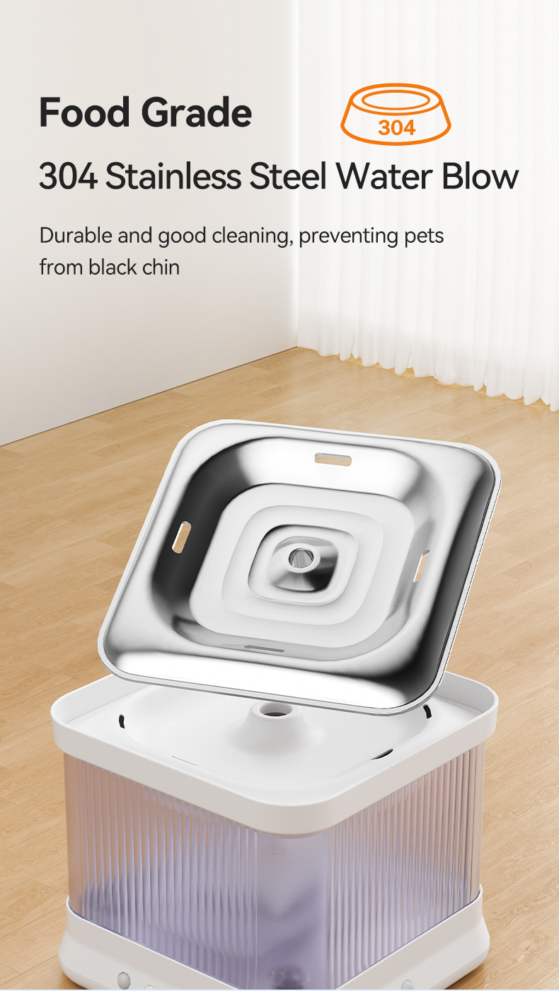Pawbilt Wireless Rechargeable Smart Pet Water Fountain Main Image