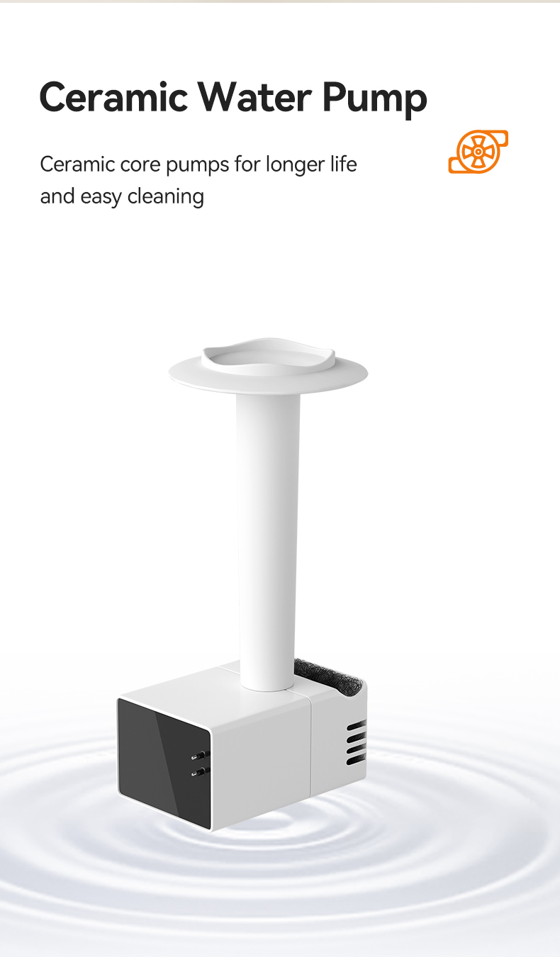 Pawbilt Wireless Rechargeable Smart Pet Water Fountain Main Image