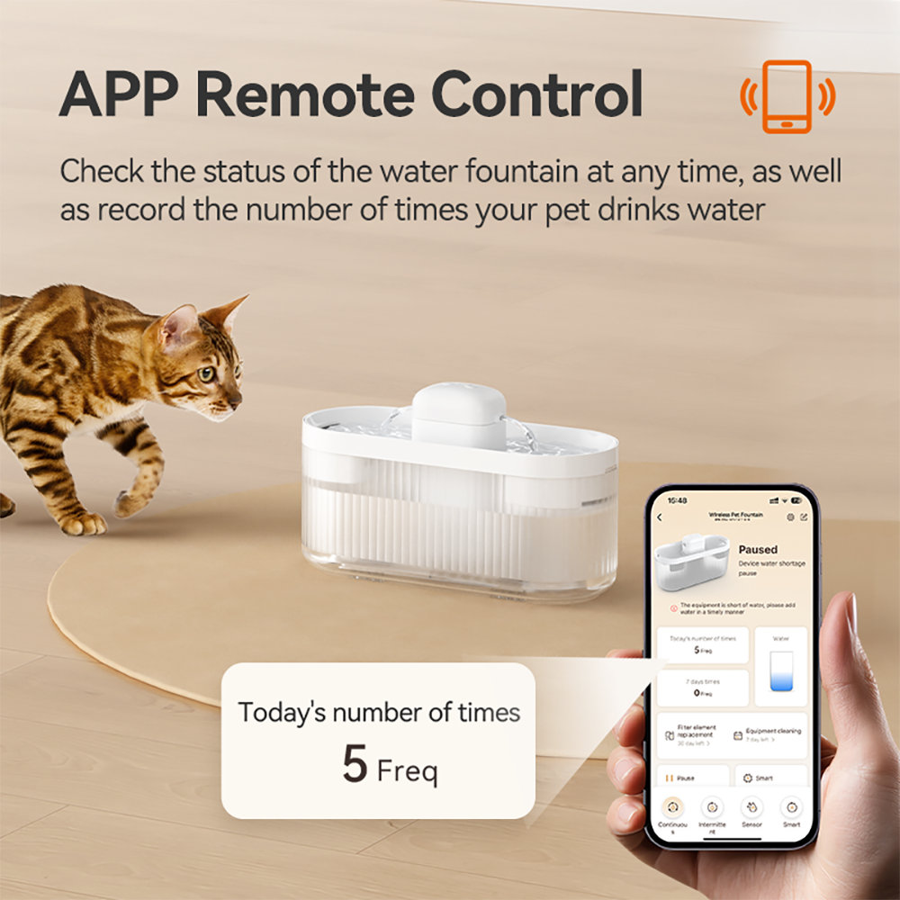 Pawbilt Wireless Smart Dual-Outlet Pet Water Fountain Image