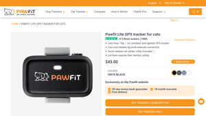 Pawfit - Lite GPS Tracker for Cats