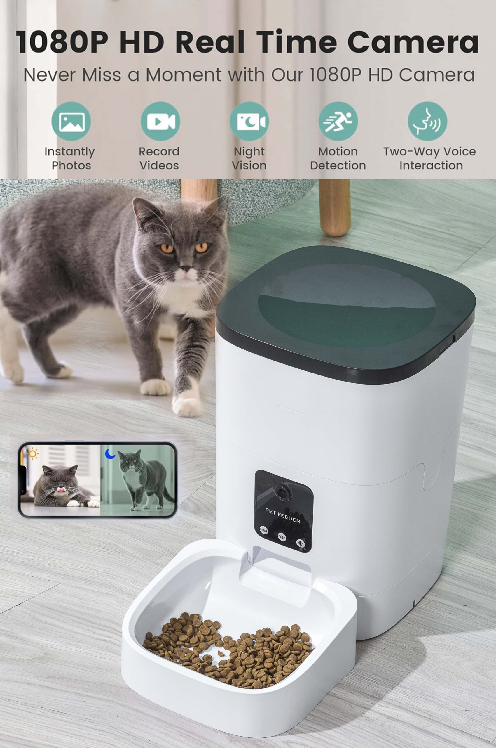 An application scenario or product detail of pet feeder timed - Image 7
