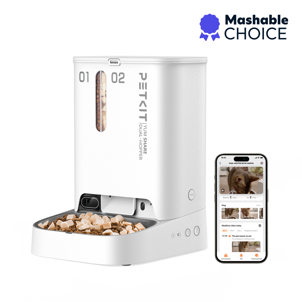 An application scenario or product detail of pet feeder with camera - Image 15