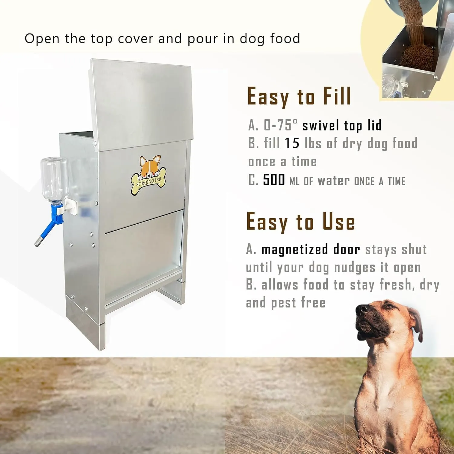 An application scenario or product detail of pet feeders for dogs - Image 22