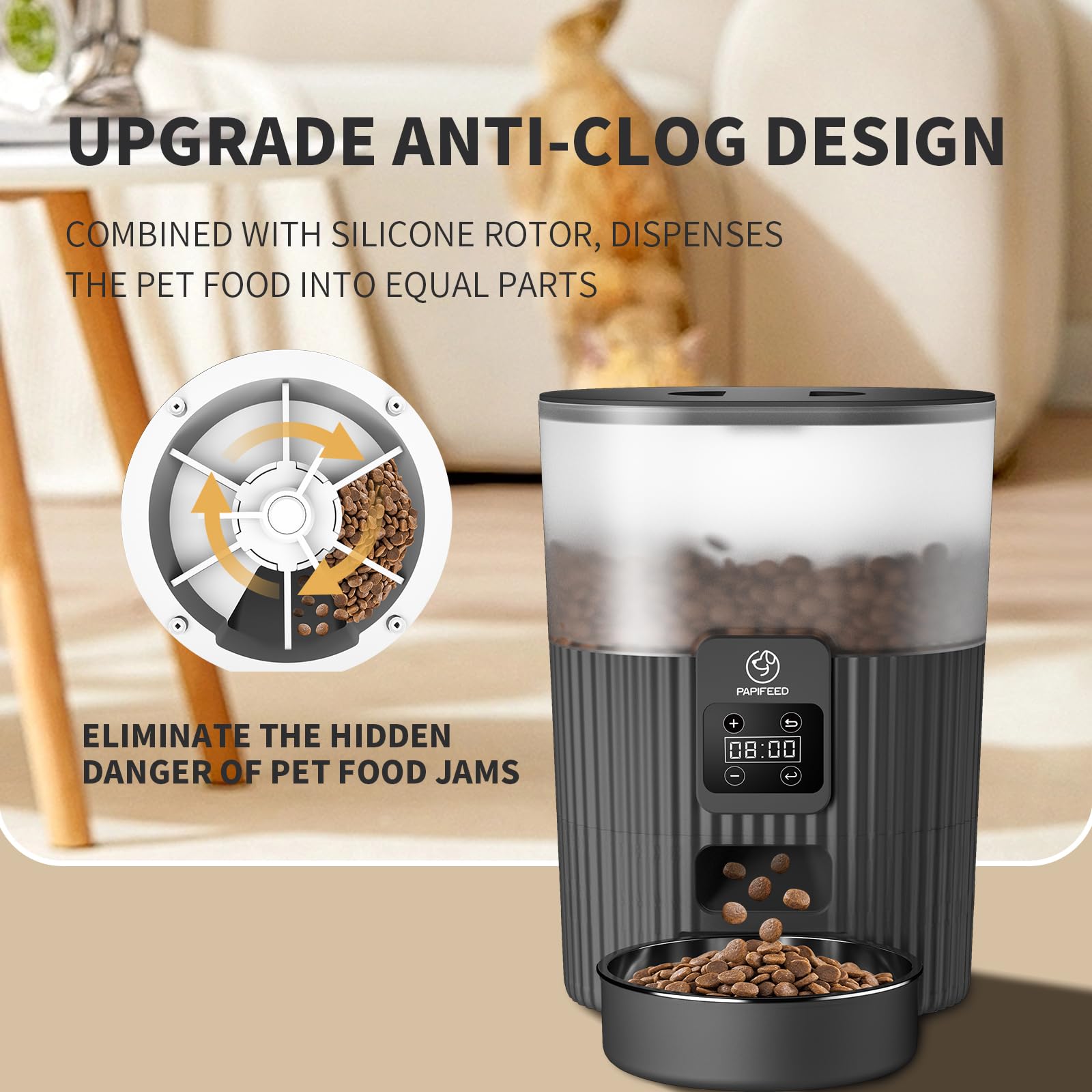 An application scenario or product detail of pet food timed dispenser - Image 13