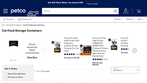 Petco - Cat Food Storage Containers