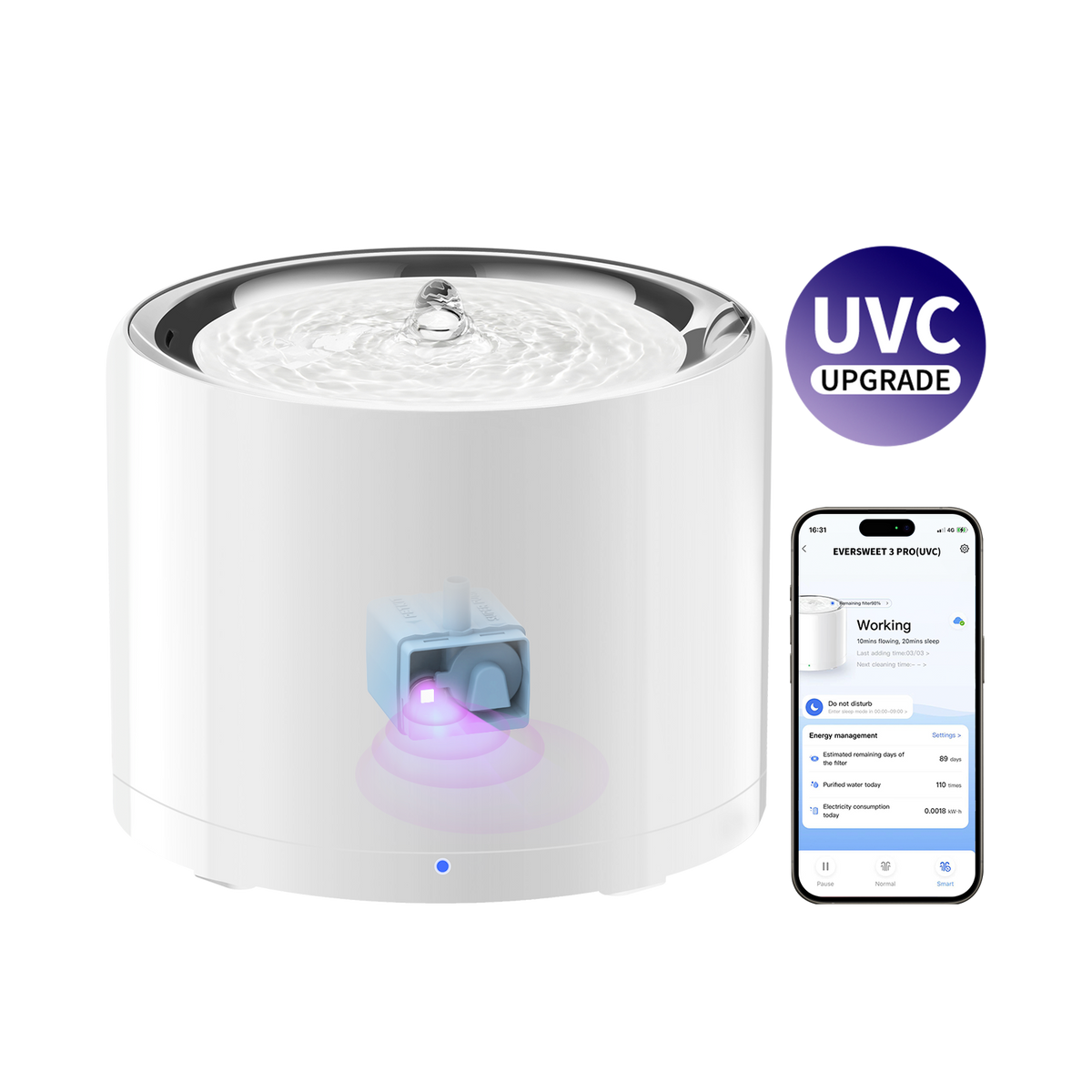 An application scenario or product detail of petkit eversweet water fountain - Image 7