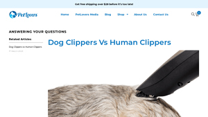 Pet Lovers - Dog Clippers Overview