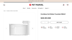 Pet Marvel - Cordless Cat Water Fountain [Mini]