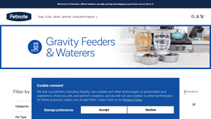 Petmate - Gravity Cat Feeders & Waterers