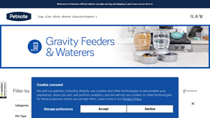 Petmate - Gravity Cat Feeders & Waterers