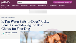 PetMD - Tap Water Safety for Dogs