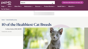 PetMD - Cat Breed Lifespan and Health Risks