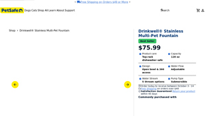 PetSafe® - Drinkwell® Stainless Multi-Pet Fountain