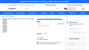 Chuckit! - Max Glow Ball Dog Toy