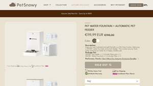 PetSnowy - Automatic Pet Feeder & Fountain Bundle