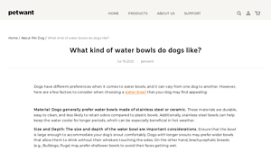 PetWant - Durable Dog Water Bowls