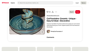 Pinterest - Unique Ceramic Cat Fountain