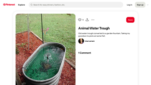 Pinterest - Garden Fountain Ideas