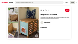 Pinterest - Dog Proof Cat Feeder