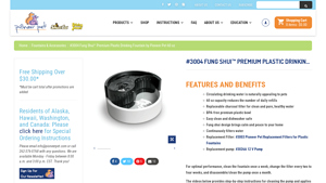 Pioneer Pet - Fung Shui™ Premium Plastic Drinking Fountain