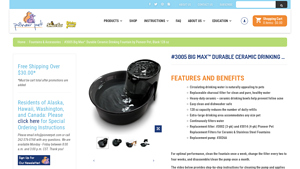 Pioneer Pet - Big Max™ Durable Ceramic Drinking Fountain