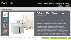 Premier Pet - 60 oz. Pet Fountain