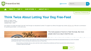 Preventive Vet - The Risks of Free-Feeding Your Dog
