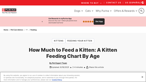 Purina - Kitten Feeding Chart