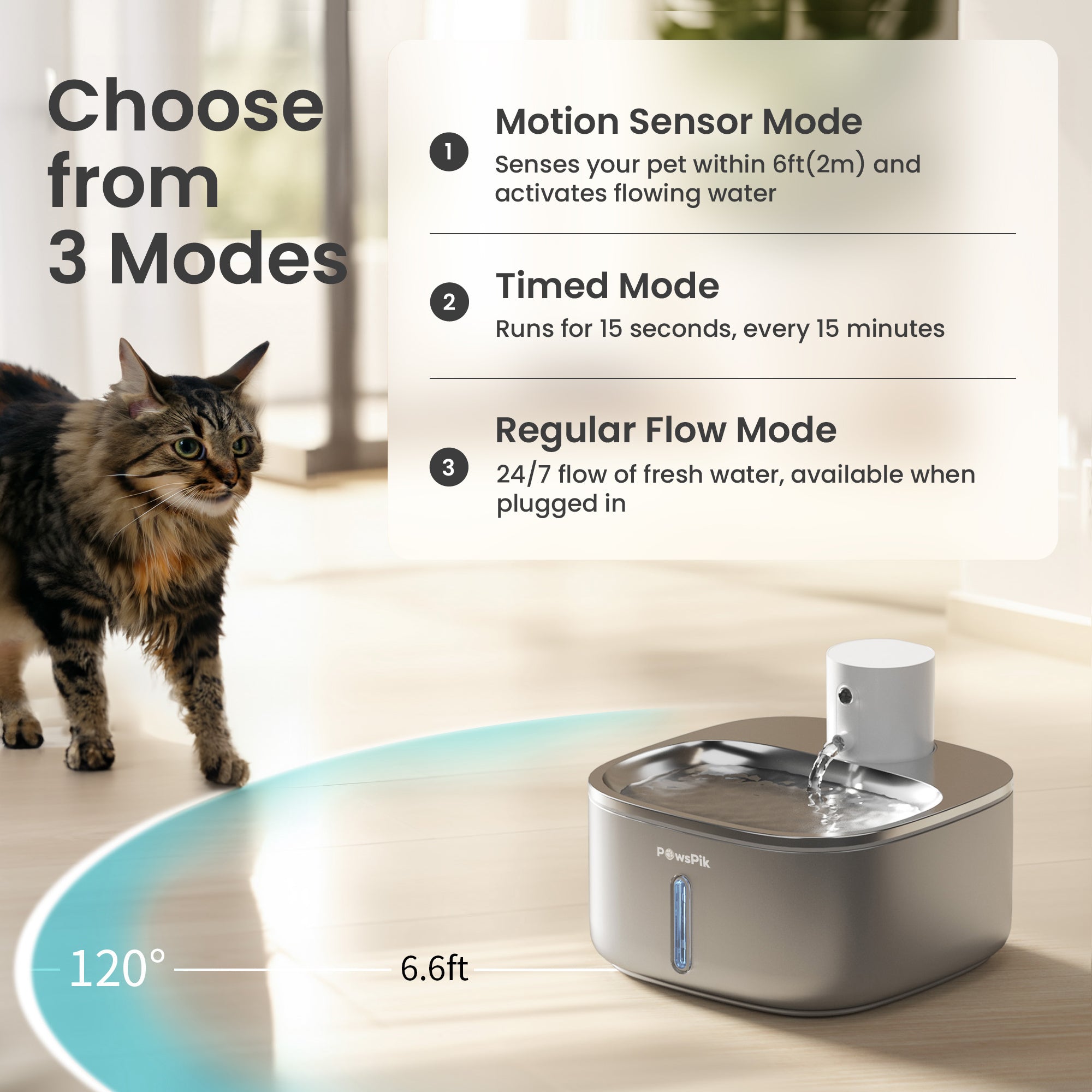 An application scenario or product detail of rechargeable pet water fountain - Image 7