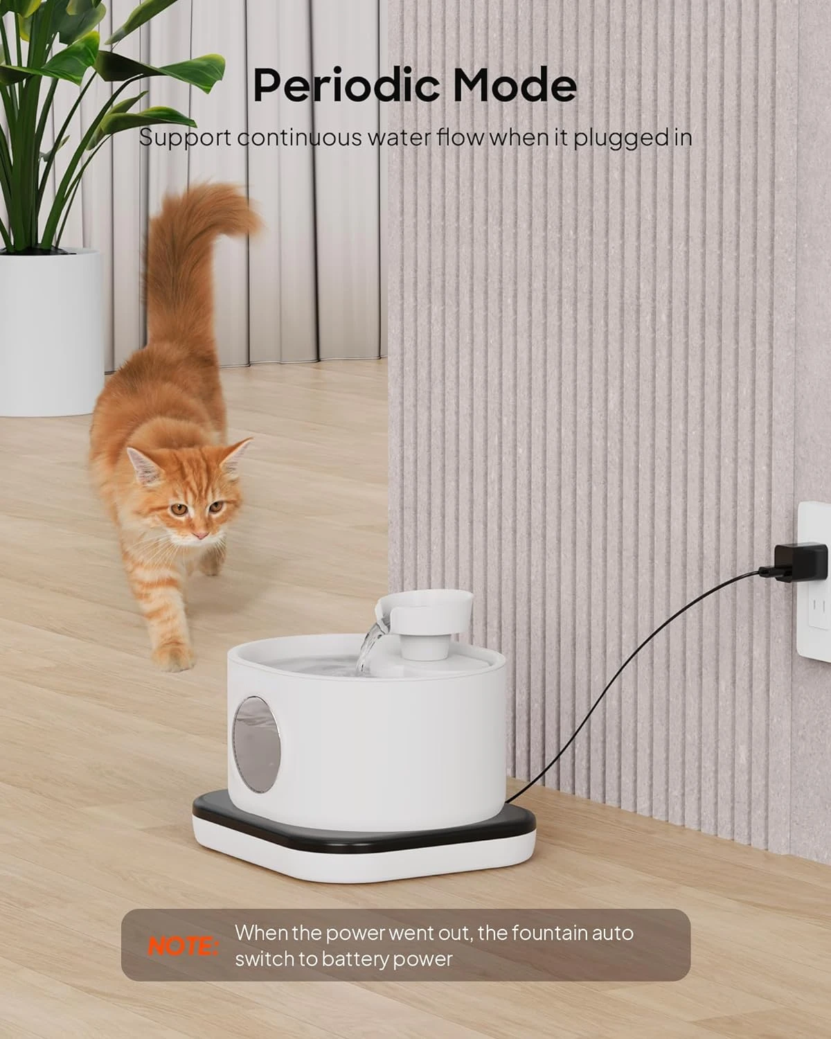 An application scenario or product detail of rechargeable pet water fountain - Image 13