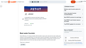 PETKIT - Eversweet Water Fountains Comparison