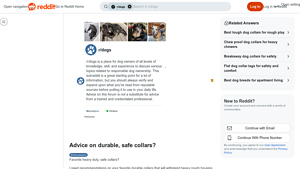 Reddit - Durable Reflective Collars