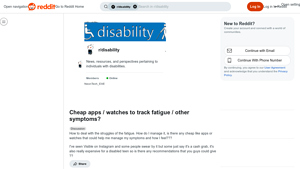 Reddit - Symptom Tracking App