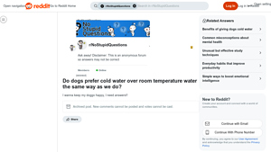 Reddit - Dog Hydration Tips