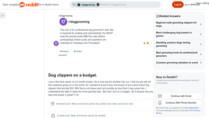 Andis - Lightweight Dog Clippers