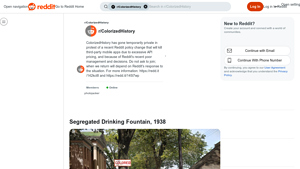 Reddit - Segregated Drinking Fountain